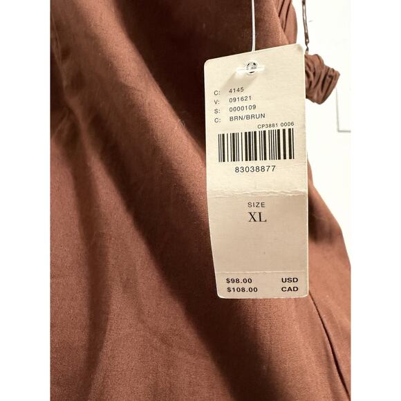 Anthropologie The Hartley Shift Mini Dress Brown Tassel Fringe Cotton XL NWT $98 - Picture 4 of 4